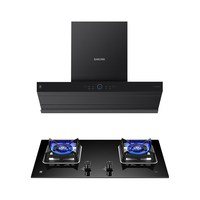 樱花(SAKURA)欧式顶侧26m³劲吸一体强静压大吸力双腔双吸油烟机5.0kW猛火灶JKC01+B9209天然气【套装商品】