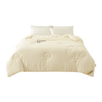 苏萱 新疆棉花被子冬被空调被双人纯棉絮棉被被芯 棉玲白 200x230cm冬被