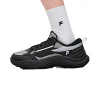 FILA FUSION斐乐潮牌男子运动鞋休闲2024机能潮鞋海螺鞋时尚舒适 黑/银器灰 39