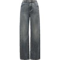 ONLY 2024夏季时尚百搭高腰柔软直筒裤牛仔裤女|124232049