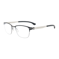 ic!眼镜框berlin男近视眼镜架The Lone Wolf pearl+配镜法国1.60镜片