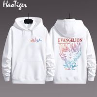 简顾EVA新世纪福音战士动漫周边联名衣服同款卫衣男女秋冬装连帽套头 白色3 S