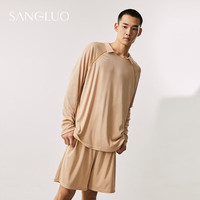 桑罗 男士桑蚕丝睡衣套装