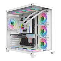 EVESKY积至 海景房PRO全景版海景房机箱（钢化玻璃/左右分区/360水冷/10风扇位/ATX主板/40系显卡） 【全景版】海景房PRO-白色