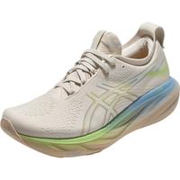 亚瑟士 跑步鞋男鞋回弹舒适运动鞋耐磨透气缓震跑鞋 GEL-NIMBUS 25 米色