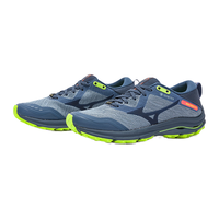 美津浓（MIZUNO）【WAVE RIDER GTX】男子运动鞋透气慢跑鞋缓冲减震运动跑步鞋 47/灰色/复古靛蓝(女) 36