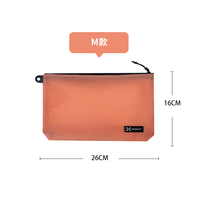 异刃虎旅行防水收纳包卡包洗漱收纳袋化妆包干湿分离文证件袋杂物大小包 马卡龙粉M号