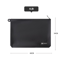 异刃虎旅行防水收纳包卡包洗漱收纳袋化妆包干湿分离文证件袋杂物大小包 黑色XL号