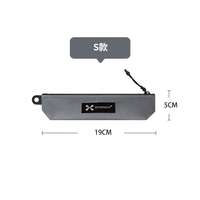 异刃虎旅行防水收纳包卡包洗漱收纳袋化妆包干湿分离文证件袋杂物大小包 深灰色S号