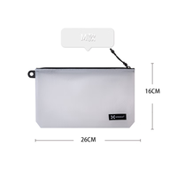 异刃虎旅行防水收纳包卡包洗漱收纳袋化妆包干湿分离文证件袋杂物大小包 白色M号