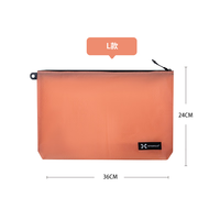 异刃虎旅行防水收纳包卡包洗漱收纳袋化妆包干湿分离文证件袋杂物大小包 马卡龙粉L号