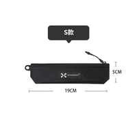 异刃虎旅行防水收纳包卡包洗漱收纳袋化妆包干湿分离文证件袋杂物大小包 黑色S号