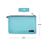异刃虎旅行防水收纳包卡包洗漱收纳袋化妆包干湿分离文证件袋杂物大小包 马卡龙蓝L号