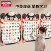 MKBIBI 儿童有声早教挂图 婴幼儿识字学说话点读发声 英语汉字墙贴 (有声早教挂图 *3)