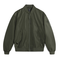 李宁（LI-NING）户外CF溯丨MA-1男女外套飞行夹克秋冬季立领运动拉链外套AJDU353 葡叶绿（353）-2 XL