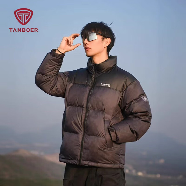 有券的上：坦博尔 高充绒273g！男女款超级加厚90绒羽绒服 断码清仓