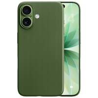 第一卫 适用苹果17手机壳科技织物保护壳iphone17织壳MagSafe磁吸防摔保护套绿色