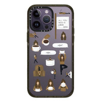 casetify咖啡女孩苹果手机壳iPhone15ProMax潮牌14防摔12透明 咖啡女孩【硬壳黑框】 iphone14