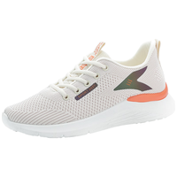 BFM运动鞋女士透气舒适轻便跑鞋青少年跑步鞋网面休闲女鞋软底旅游鞋 D020米色 37