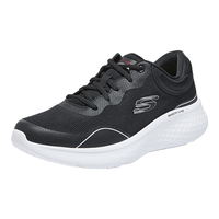 斯凯奇Skechers健步鞋男复古休闲鞋缓震轻量鞋子232774 黑色/白色/BKW 39.5