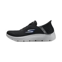 斯凯奇（Skechers）男鞋秋季Slip ins闪穿鞋透气健步鞋216324 黑色/灰色/BKGY 44.5