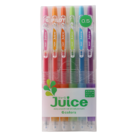 百乐 Juice LJU-10EF 按动中性笔 闪亮6色 0.5mm 6支装