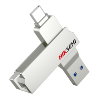 HIKVISION 海康威视 X307C USB 3.1 U盘 银色 128GB USB-A/Type-C双口