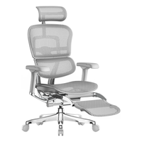 Ergonor 保友办公家具 金豪E 2代 人体工学电脑椅+躺舒宝 银白色 Q4.0版