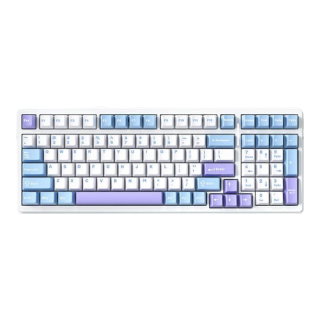 狼蛛 F99 99键 2.4G蓝牙 多模无线机械键盘 星落凝云 灵动轴V3 RGB PC定位板