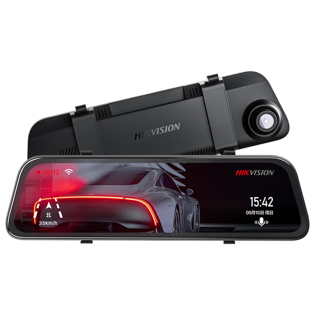 海康威视 N6+ 行车记录仪 双镜头 标配 黑色