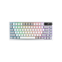  ROG/玩家国度 热插拔客制化 机械键盘  冰暴灰轴 白色 RGB