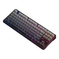 AULA 狼蛛 F87 Pro 87键 三模机械键盘 时空秘境 灰木轴V4 RGB 8000mAh