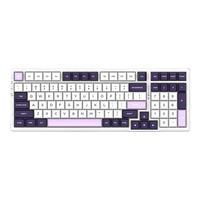 VGN V98PRO V2 三模有线/蓝牙/无线 客制化键盘 机械键盘 电竞游戏 办公家用 全键热插拔  gasket结构 V98Pro-V2 蓝莓冰淇淋轴 黑加仑