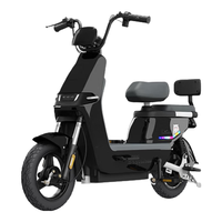 加州豹 JZBOO新国标电动车成人助力代步48V男女士长跑王电动自行车 黑色 超威/天能20A电池约65-95公里