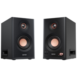 漫步者 HIFI音质 有源监听音箱  黑色