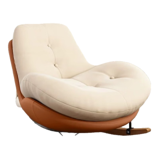 金禄缘 懒人沙发超软躺椅成人客厅单人阳台加厚休闲卧室客厅通用 (进口麂皮绒单独坐垫) 加大(原版)企鹅摇椅