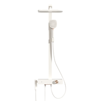 京东京造 JDJZLT2111 小天鹅淋浴花洒套装 奶油白