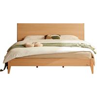 LINSY 林氏家居 北欧大床实木脚现代简约悬浮双人床可充电夜光床，1.2M