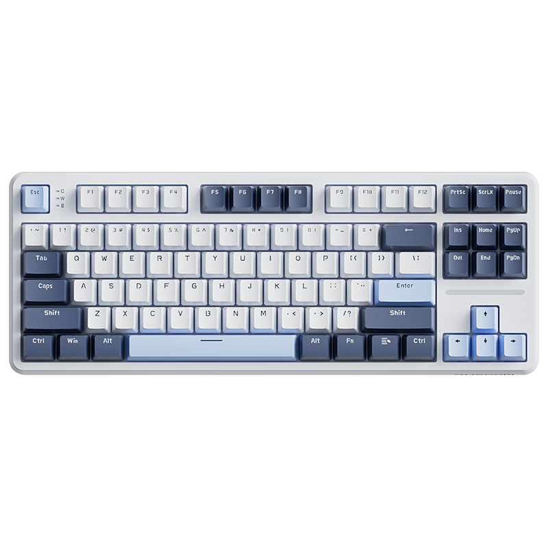 Hola87Pro机械键盘海军蓝 RGB