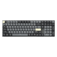 京东京造N990Pro三模矮轴机械键盘无线蓝牙101键佳达隆2.0矮红轴 铝合金机身大U键办公 银河灰