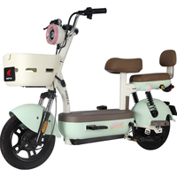 邦德富士达电动自行车哆萌48v12ah铅酸采销实测续航前后鼓刹真空轮胎LED大灯NFC智能解锁时尚轻巧 柔粉青韵