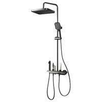 国家补贴：四季沐歌 M3+暗影灰 淋浴花洒 灵动琴键+抗污玻璃台+雨幕顶喷手持