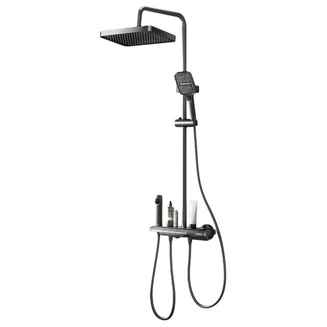 今日必买：四季沐歌 M3+冷热版 淋浴花洒 抗污玻璃台+钢琴按键+雨幕顶喷手持