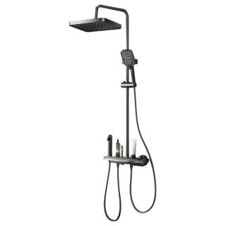 国家补贴、今日必买：四季沐歌 M3+冷热版 淋浴花洒 抗污玻璃台+钢琴按键+雨幕顶喷手持