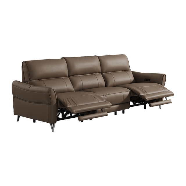 大件超省：芝华仕 30572头等舱零靠墙真皮功能沙发 小三人位双电动2.24m