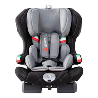 帕琦(BACiUZZi)儿童座椅汽车9个月-12岁汽车用宝宝车载i-Size认证 爵士灰
