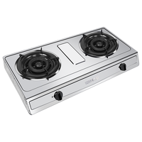 移动端、京东百亿补贴：樱雪 燃气灶双灶 煤气灶 不锈钢5.2KW猛火台式双灶 66%热效率 熄火保护T2332天然气