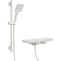 欧琳 简易淋浴花洒套装奶白色卫生间浴室花洒分体无顶喷花洒增压 奶白大置物