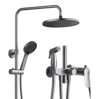 JOMOO 九牧 36484-526/HBS-1 自动除垢花洒套装 枪灰色