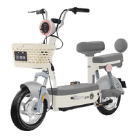 宝岛电动自行车柠檬48V20Ah超威铅酸电池续航70km简易大踏板艺术灰